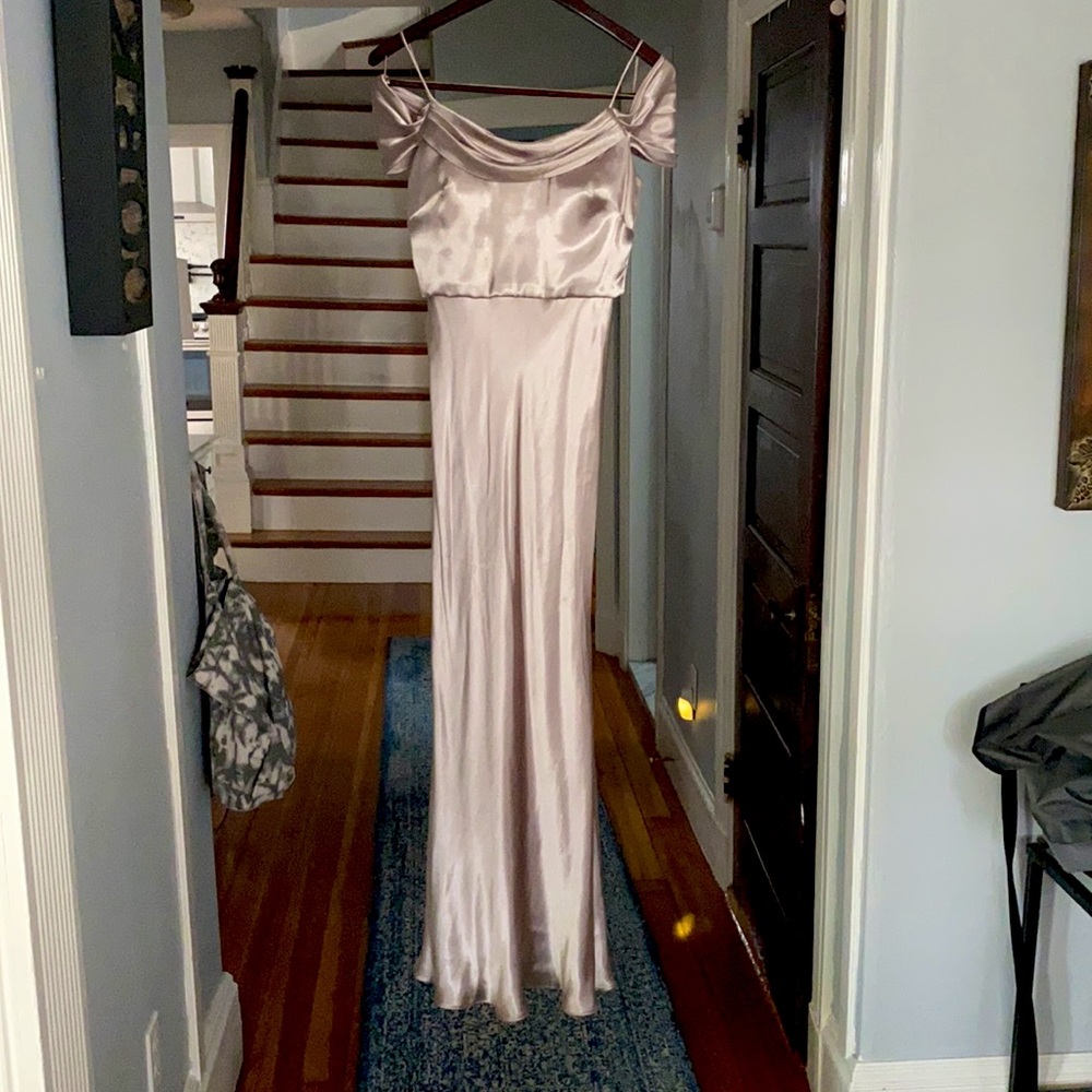Jenny too gold bridesmaid dress